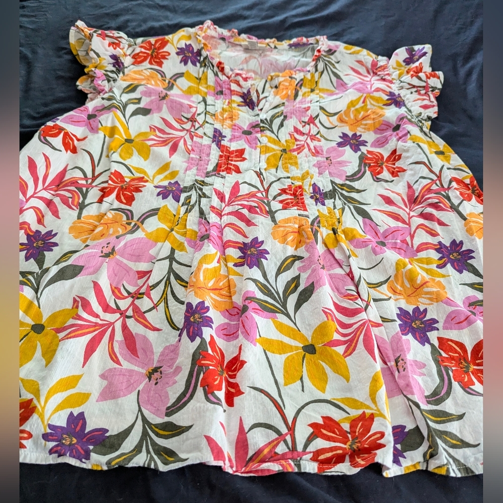 St. John's Bay Boho Peasant Blouse - Picture 4 of 8
